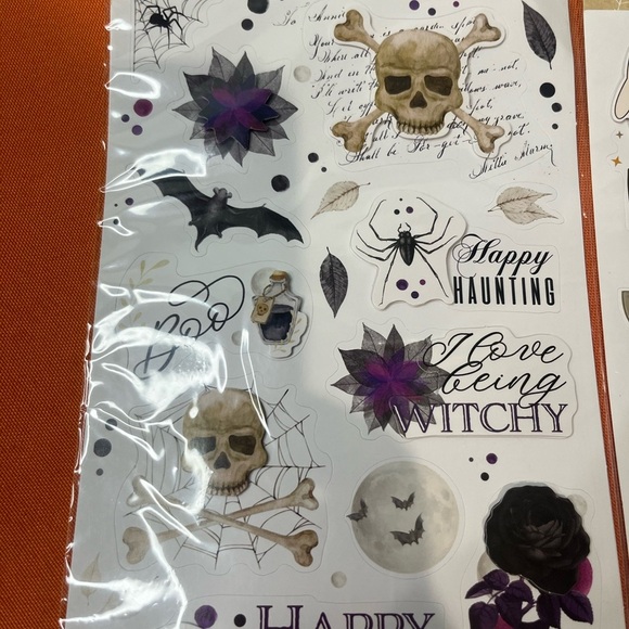 Halloween Sticker Set - Black, Orange, White - Picture 5 of 9